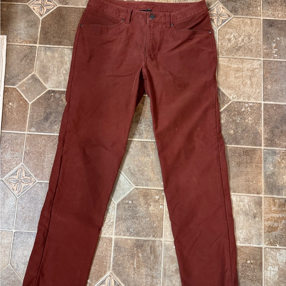 lululemon athletica Men's Reddish-Brown Utilitech 5 Pocket Pants